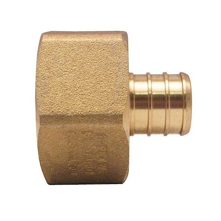 Apollo 3/4 in. Brass PEX Barb x 1 in. Female Pipe Thread Adapter APXFA34B1F